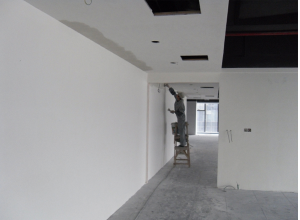 辦公室裝修施工現(xiàn)場實(shí)景圖